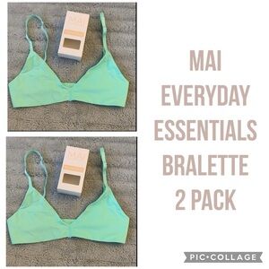 Mai Everyday Essential Bralette Beach Glass - 2 PACK XS